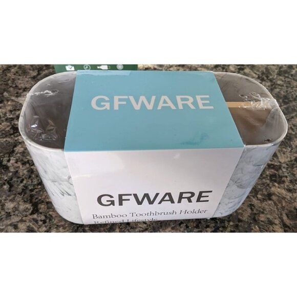 New Toothbrush Holders for Bathrooms, 5 Slots Bamboo Toothbrush Holder - Picture 3 of 3